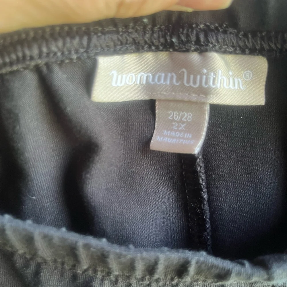Women’s black stretch pants - Picture 4 of 5